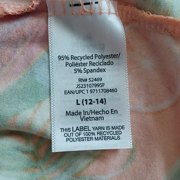 Joyspun "Peach Blossom" Notch Collar Short Sleeve Pajama Set ** SZ L - Picture 8 of 9